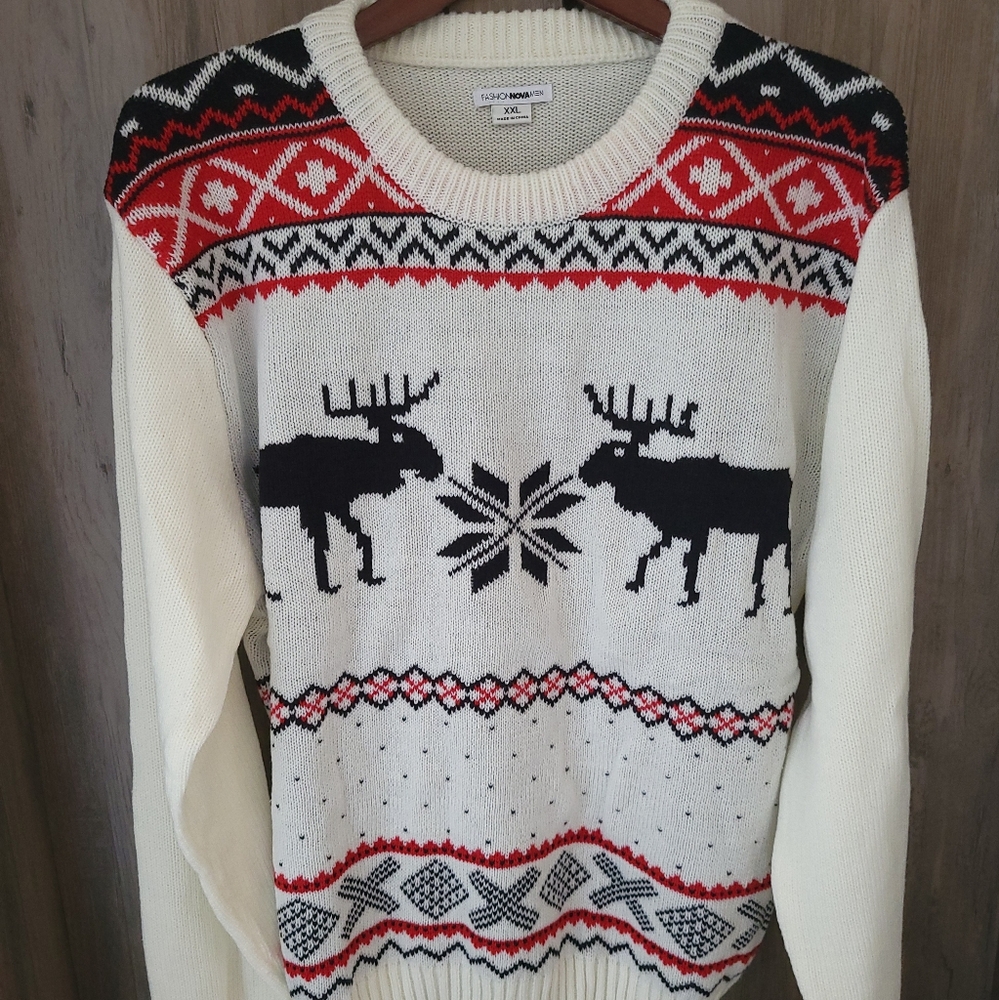 Mens Fashion Nova Christmas Sweater